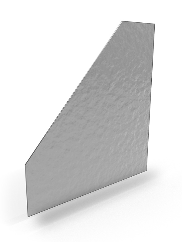 Et billede af et ornament glas, der viser hvor et mønster kan dække for 100% gennemsyn