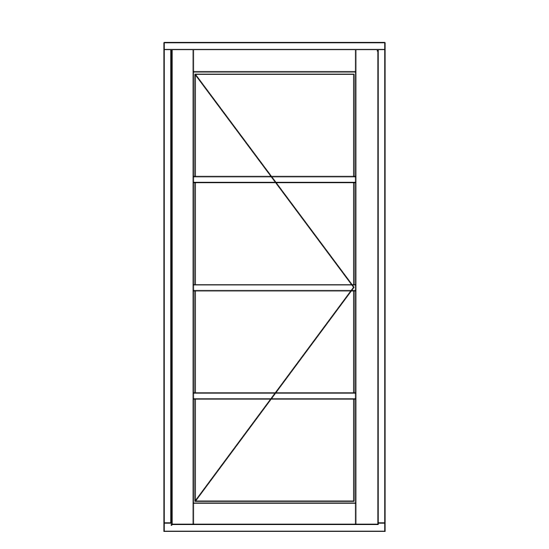 Illustration af terrassedøre model D 104