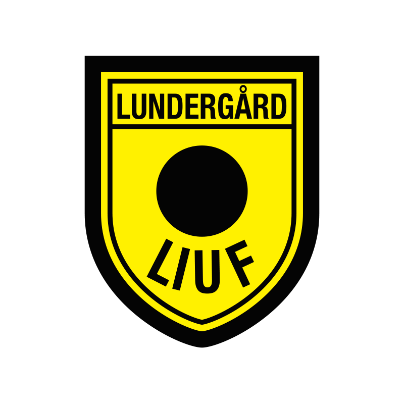 Logo fra sportsklubben LIUF Lundergård i Hjørring.