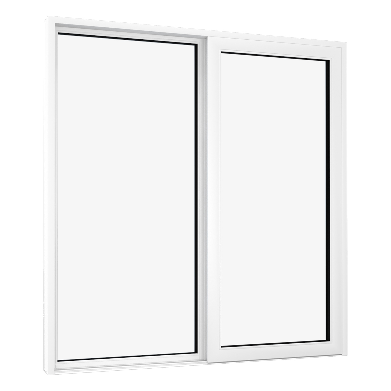 En 3D illustration af en skydedør