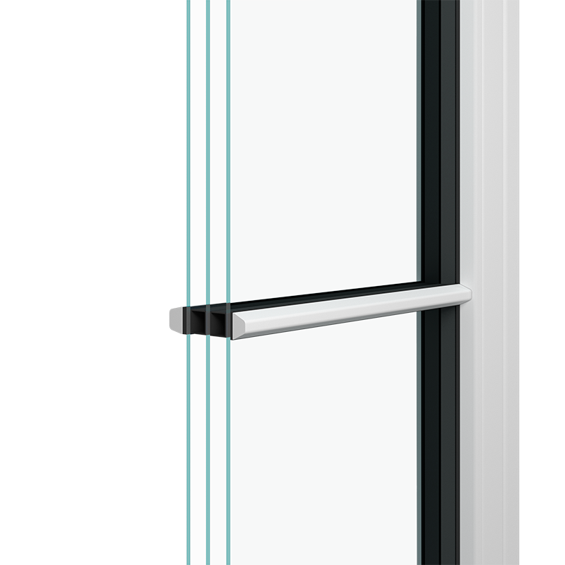 3D illustration af en udvendig 19 mm sprosse til træ/træ.