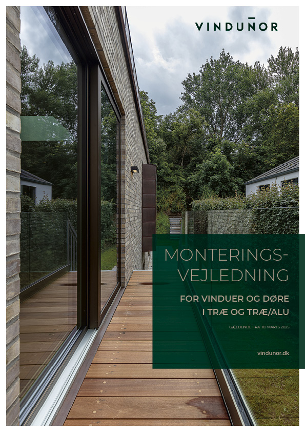 Forsiden af monteringsvejledning både i træ og træ/alu.