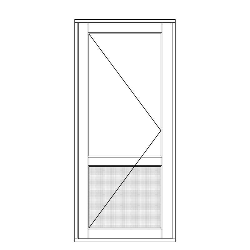 Illustration af terrassedøre model D 112