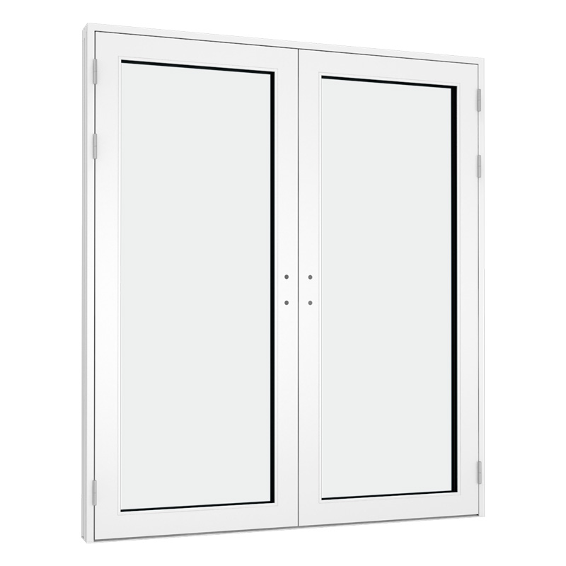 3D illustration af en dobbeltdør