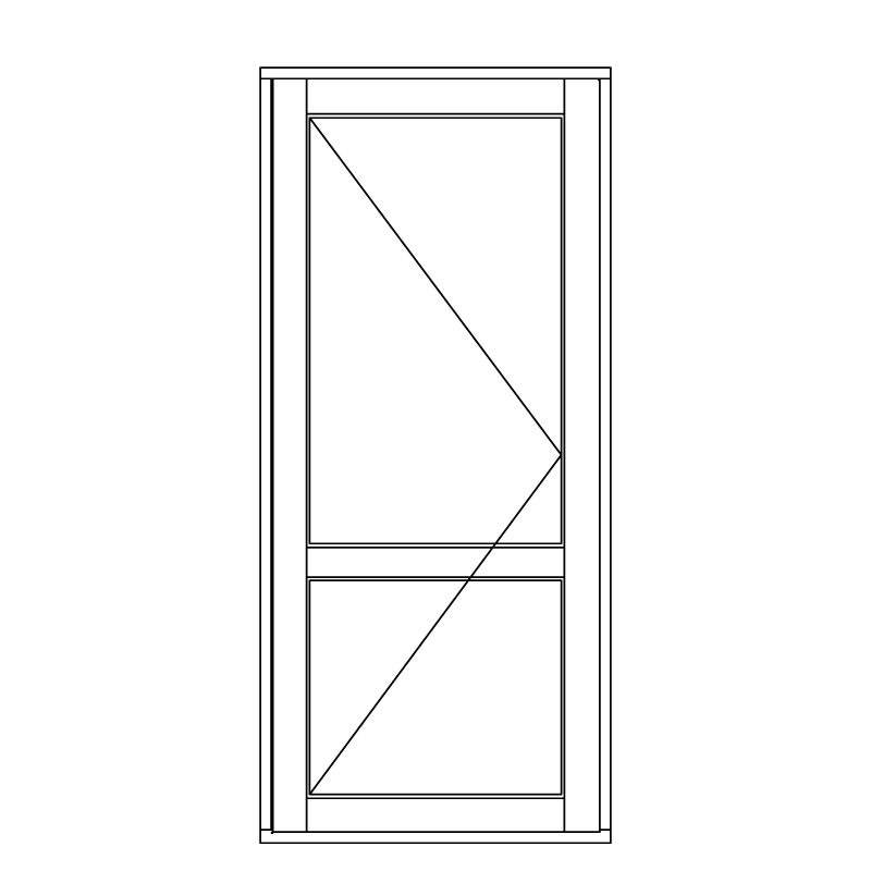 Illustration af terrassedøre model D 111