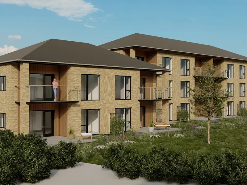 3D tegning over renovering af lejligheder