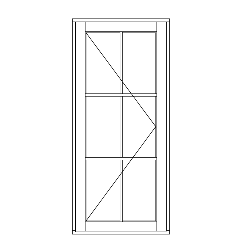 Illustration af terrassedøre model D 106