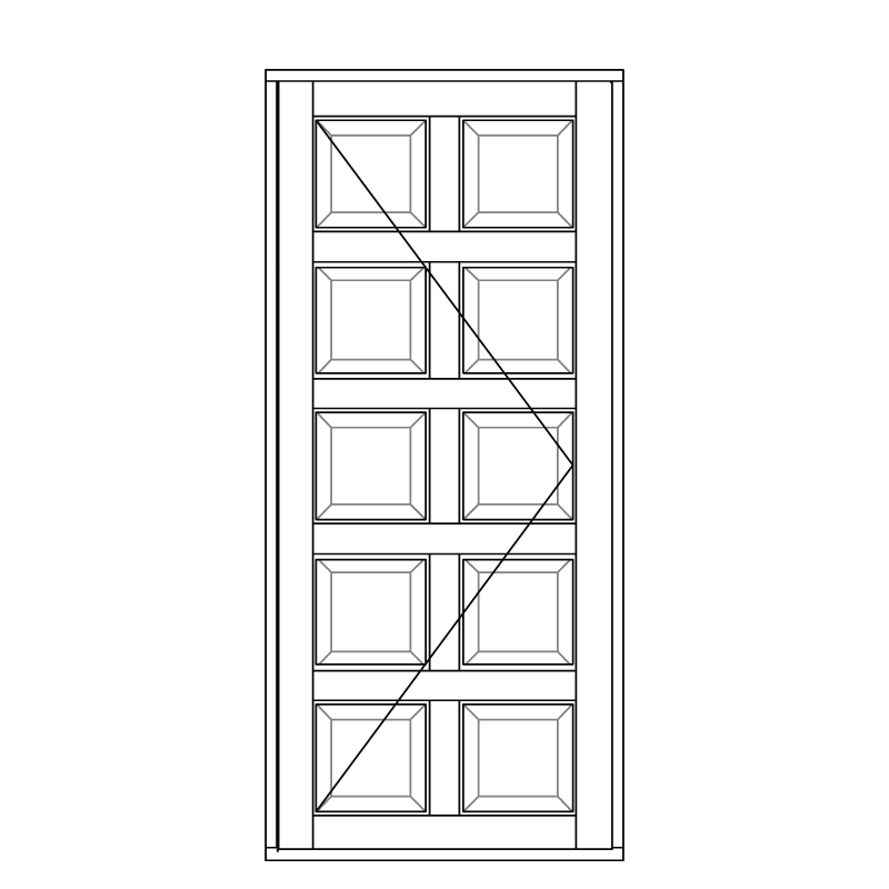 Illustration af terrassedøre model D 182