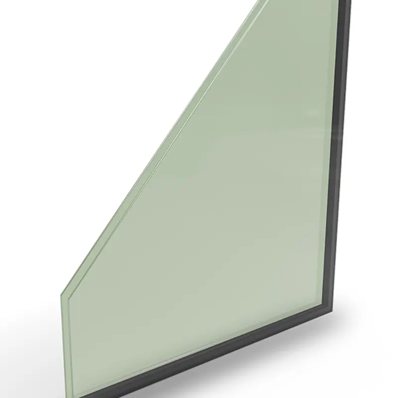 Et billede af et hærdet emaljeret glas. Et glas som males heldækkende og der er ikke gennemsyn.