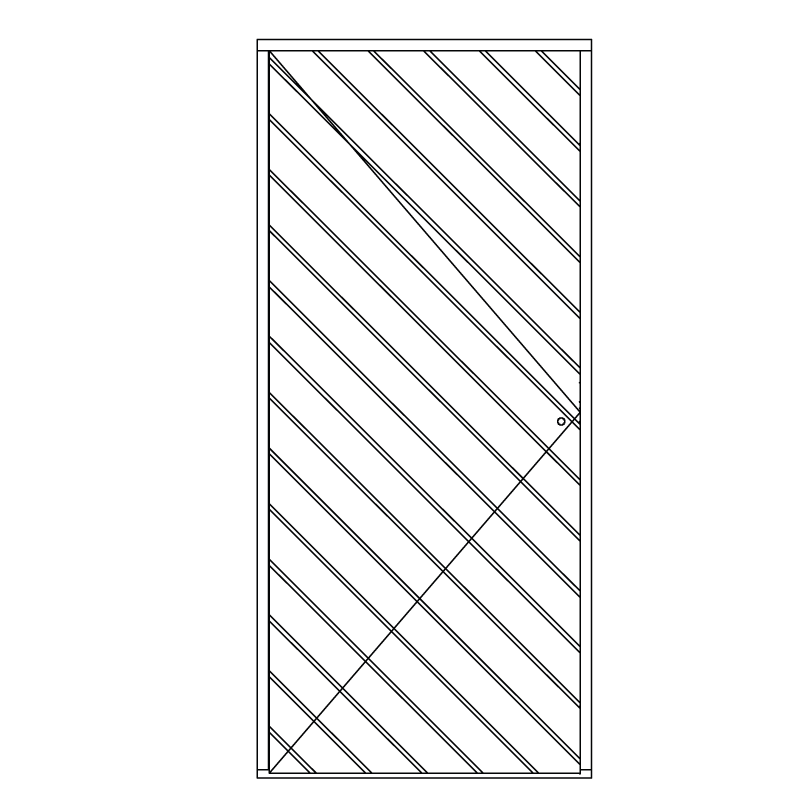 Illustration af facadedør model PD OH 1004