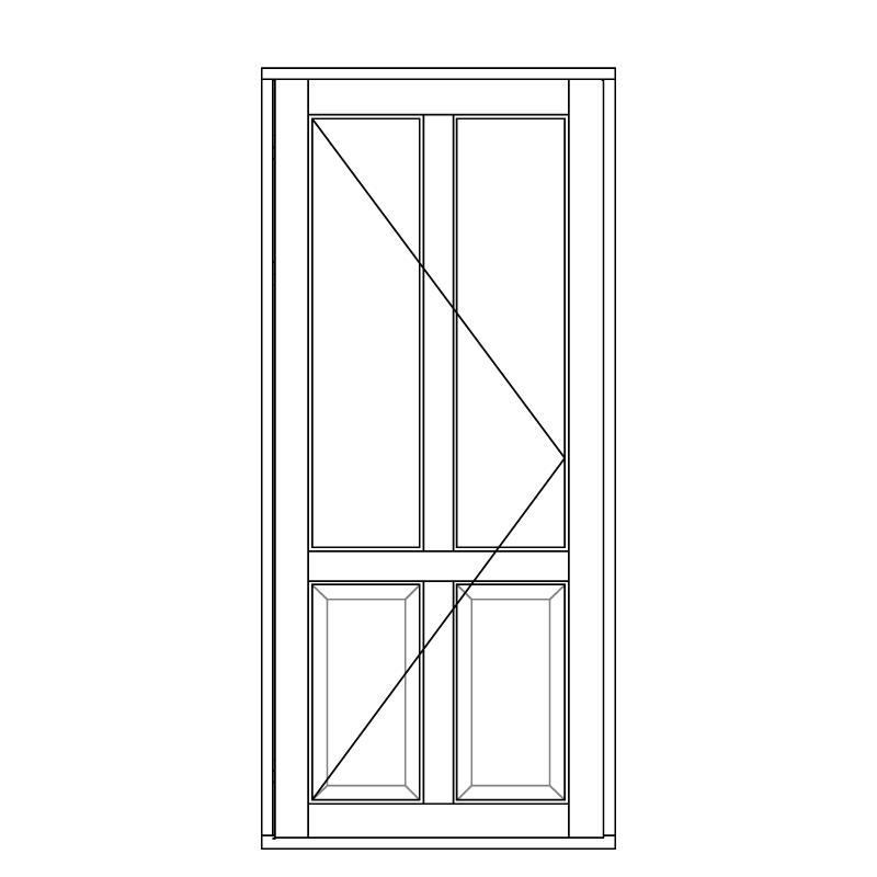 Illustration af terrassedøre model D 143