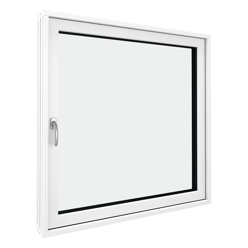 En 3D illustration af et drejekip model DK111 i træ/alu set indefra.