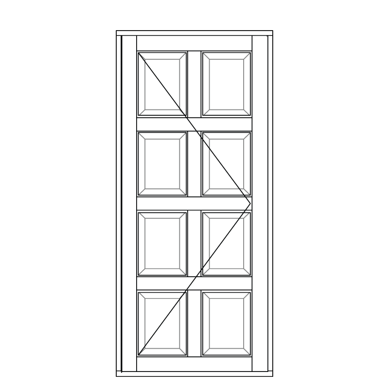 Illustration af terrassedøre model D 180