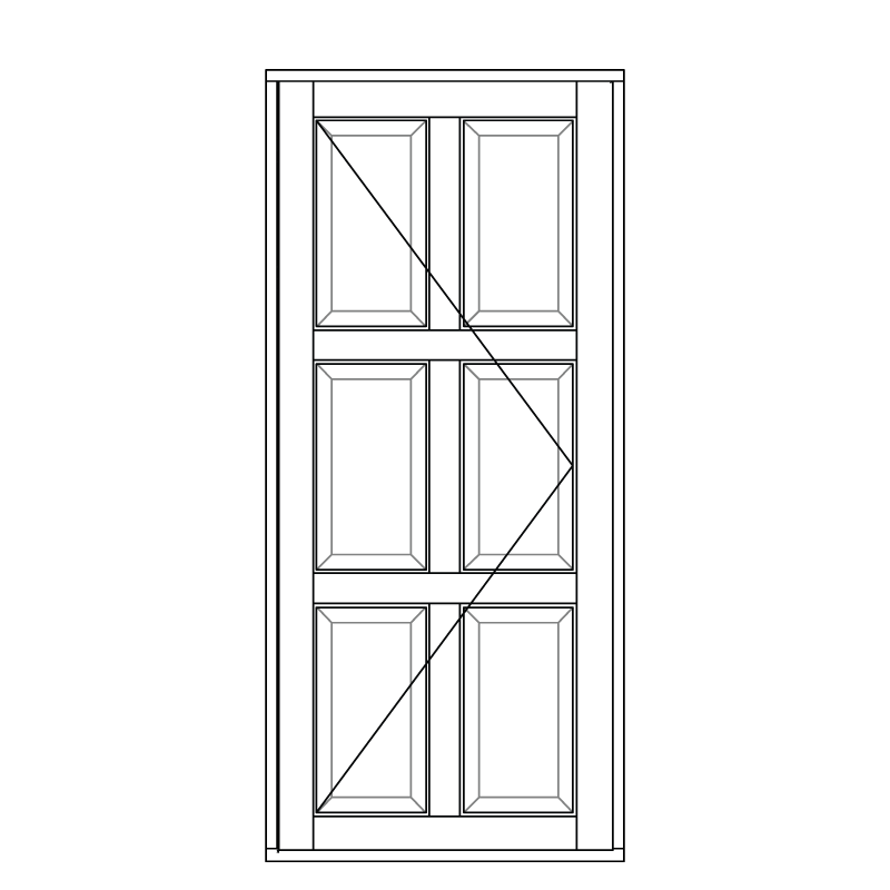 Illustration af terrassedøre model D 160