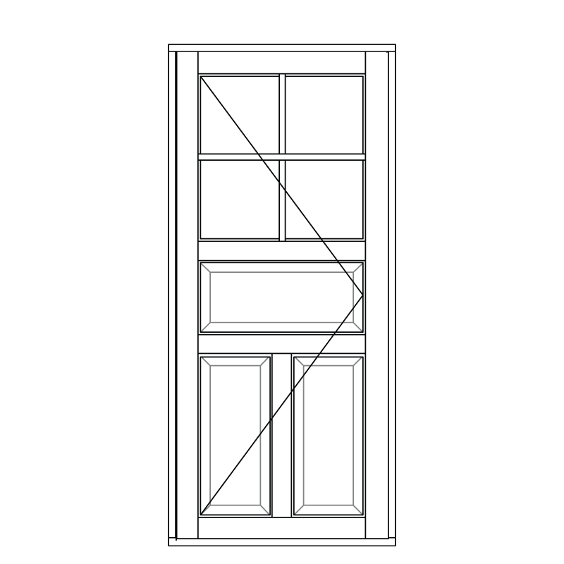 Illustration af terrassedøre model D 125