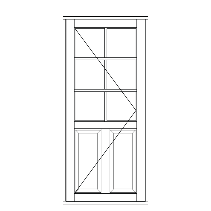 Illustration af terrassedøre model D 126