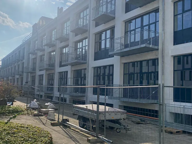 under byggeriet ved projektet Obelhus udvendigt