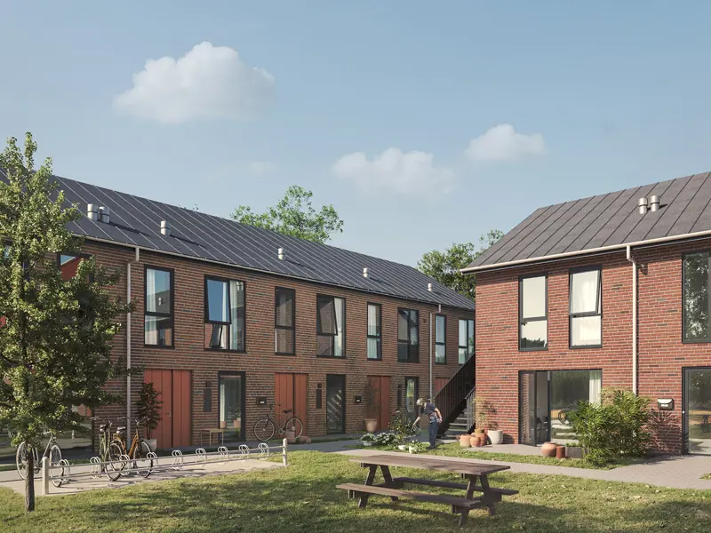 Rendering af Schillers Parken. Bygherre er Boligselskabet Fjordparken og rådgiver er SWECO.